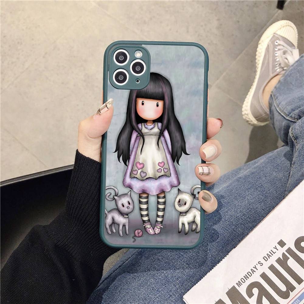 Japan Santoro G-Gorjuss Phone Cases For IPhone 16 15 14 Plus 13 12 11 Pro Max Matte Oft Bumper Phone Cover