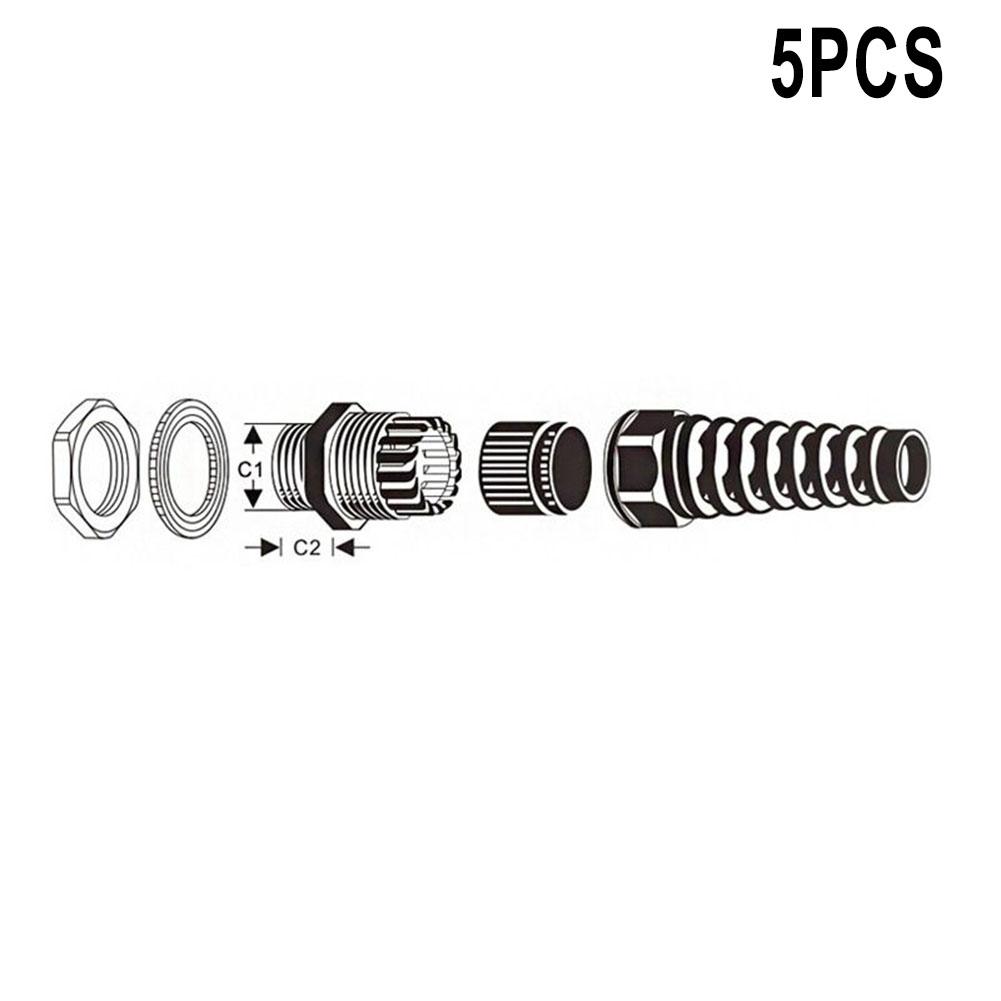 Innovative Spiral Strain Relief Protector for Cable Gland Set of 5