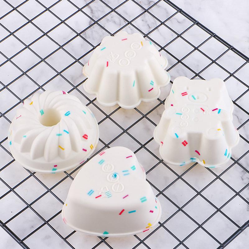 4Pcs Cupcake Silicone Molds Cup Cake Diy Decorating Bakeware Baking Tools