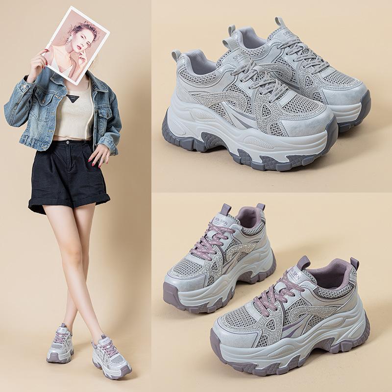 Dad Shoes Women's 2026 Autumn New Lightweight Breathable Mesh Fashion Versatile Sports Casual Shoes