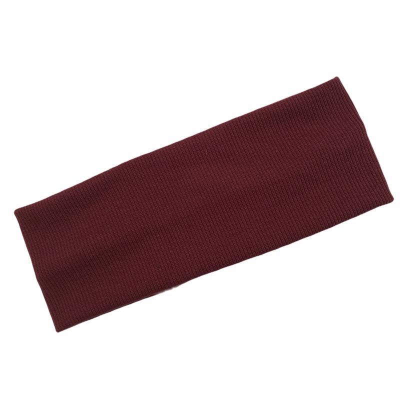 Mädchen Süßigkeitenfarbe Gestricktes Haarband Yoga Übung Schweißabsorbierendes Stirnband Faden Baumwolle Gesichtswasch Make-up Haarbänder