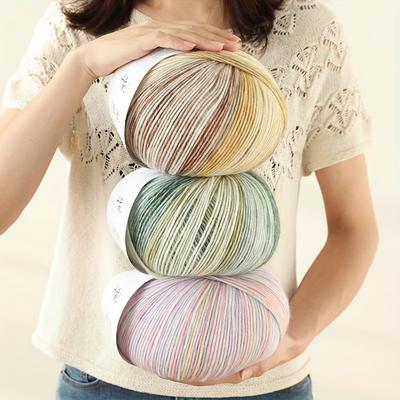 1 Stück hautfreundliches, weiches Garn, Garn zum Handstricken, Häkeln, für Mützen, Jacken, Schals, Puppentaschen, Pullover, 0,44 Pfund, 458 m