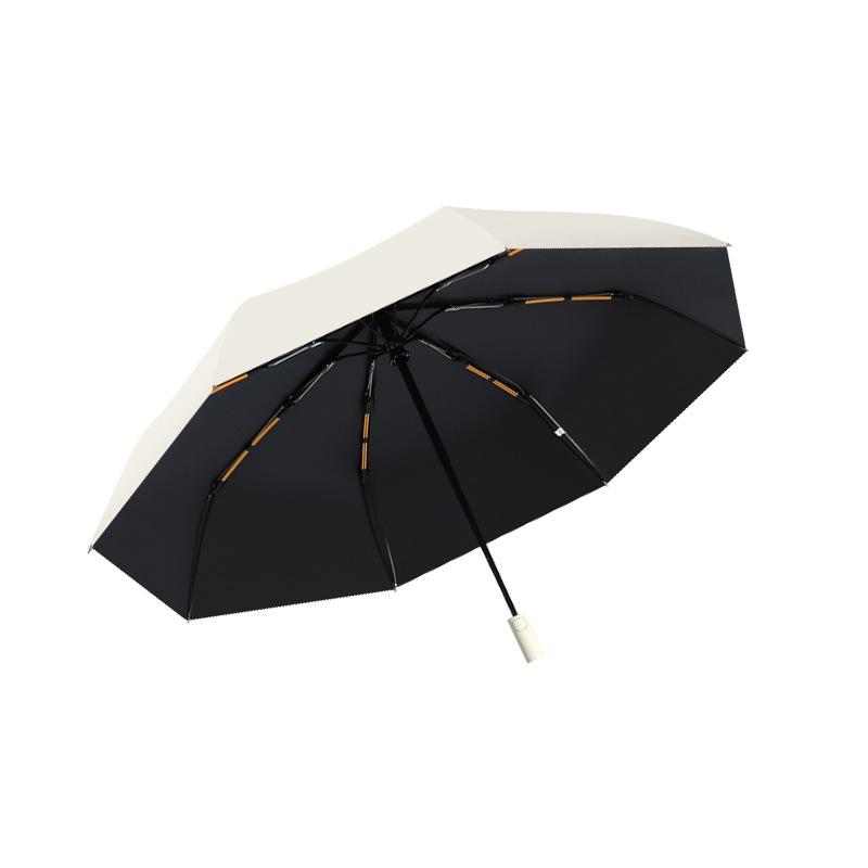 Umbrella Women's Rain and Weather Men's Large Folding Thickened Reinforcement Sunshade Sunscreen UV Automatic Sun Umbrella