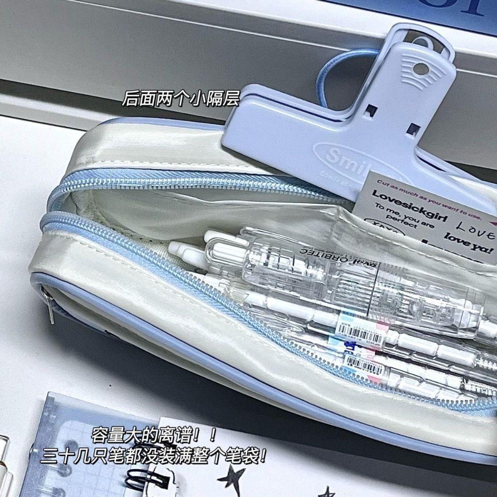 Multifunctional Music Cat Pencil Case Storage Box Zipper Pencil Bag  Student Kid