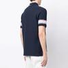 THOM BROWNE Logo Patch Striped Polo Shirt MJP169A-J0046-415
