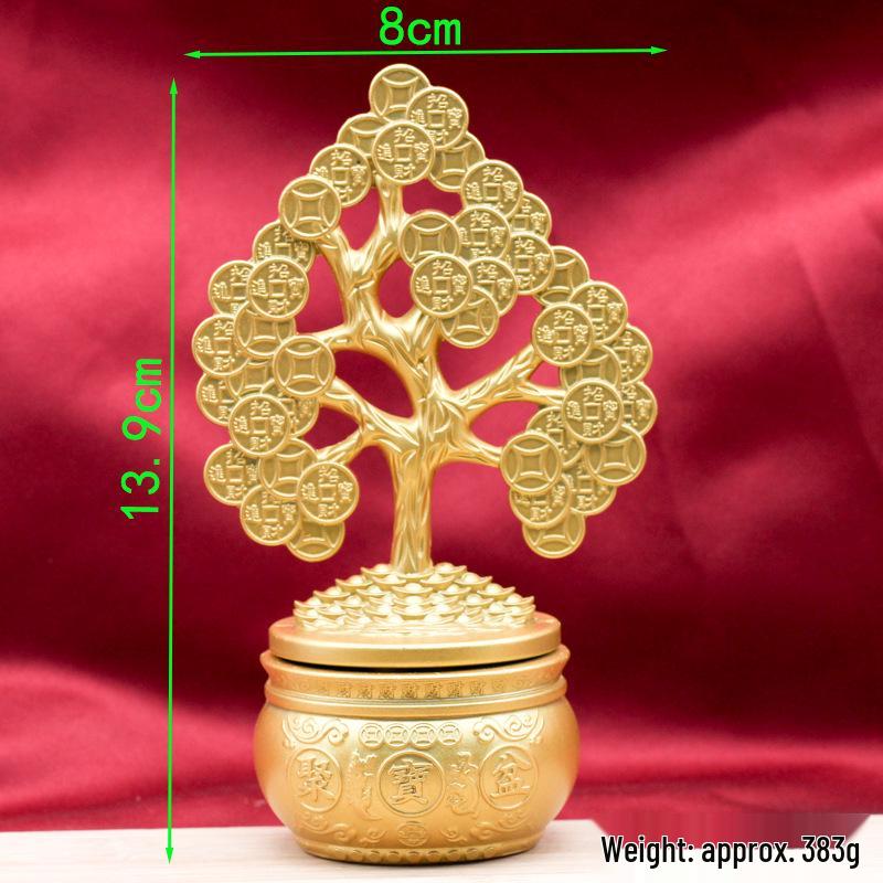 Brass Six-Sided Rotating Fortune Spinner Decompression Ornament