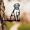 Labrador Metal Decor Plaque Rustproof Coating Housewarming Gift