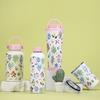Large-Capacity Thermos Cup Portable Outdoor Sports Water Cup Printed Water Cup Handle Portable Sports Kettle Set