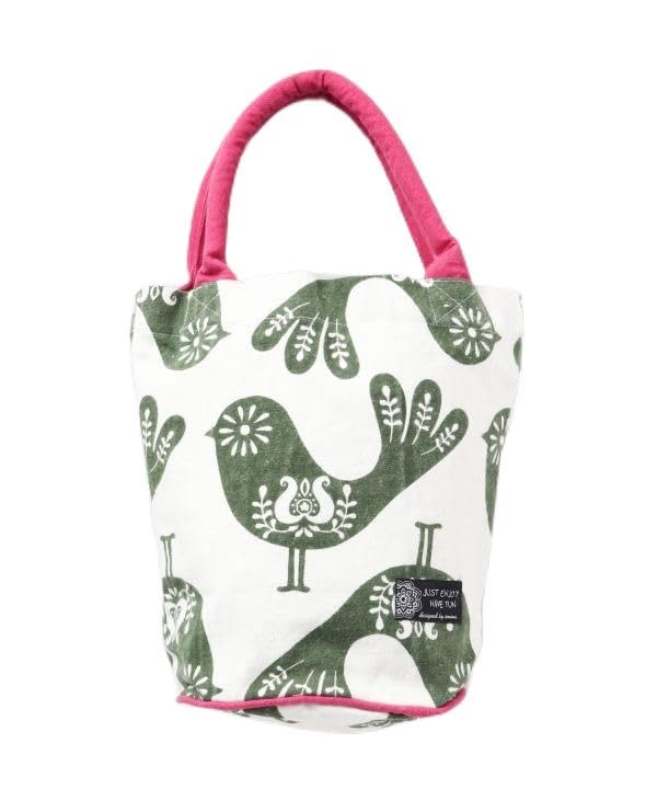 

ISAP6309 [Chaihane] Folklore Print Bucket Bag, White
