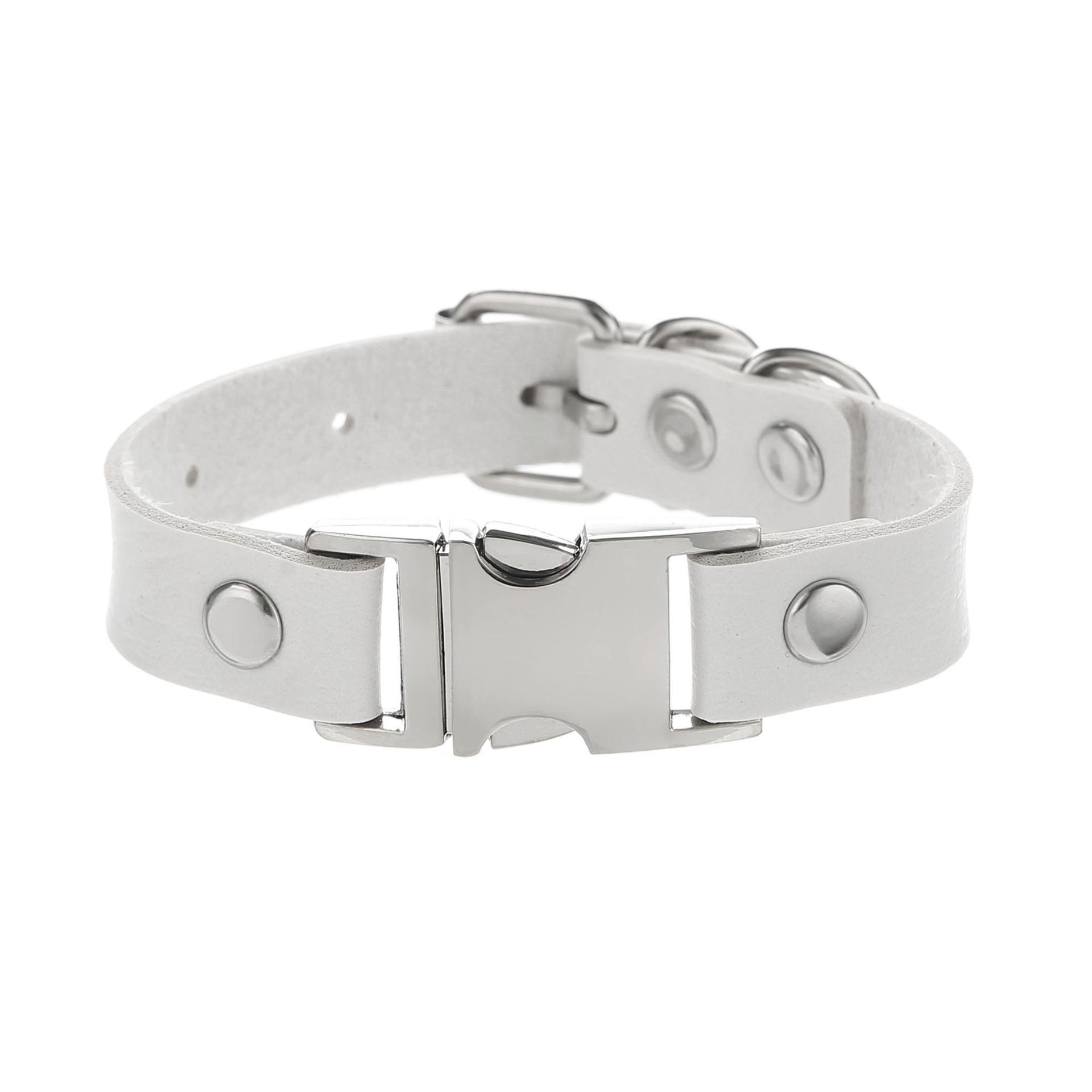 

Punk Eye-Splice Buckle Studded Pu Leather Bracelets Spiked Cuffs Black Wristband Men Women Goth Jewelry Gothic Emo Accessories