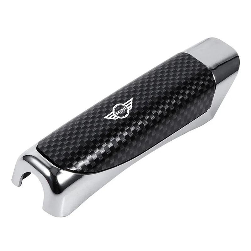 BBJV7 Car Handbrake Grip Cover ABS Carbon Fiber Anti-slip Protection Cases for BMW Mini Cooper R50 R53 R55 R56 R60 R61 F54 F55 F56 F60