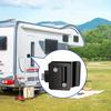 RV Entrance Door Lock Upgraded Black and White RV Door Lock Double Opening Safe and Practical RV Door Lock Easy To Install