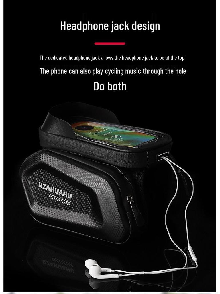 Waterproof Bicycle Handlebar & Saddle Bag with Phone Holder
