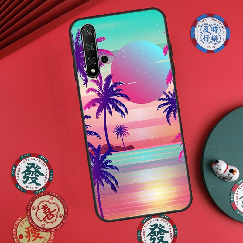 Synthwave Retro 80s Neon For Huawei Nova Y73 Y72 Y61 Y91 Y90 Y70 Y60 12s 12i 11i 8i 9 10 SE P60 Pro P30 P40 Lite Case