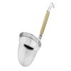 Commercial-grade Ramen Strainer, Kitchenware, Ramen Strainer, Udon Strainer, Deep Strainer, Stainless Steel Noodle Strainer with Wooden Handle, Stainl