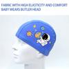 Ears Pleated Sports Accessories Kids Swimming Cap Elastic Pu Turban Pool Bathing Hats Swimming Caps