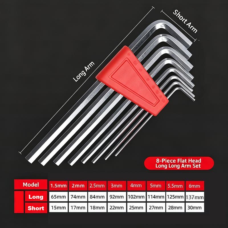 5/8Pcs Hex Key Wrench Set High Hardness Allen Wrench Kit Portable Hand Repair Tools For Household Mechanical Maintenance Work