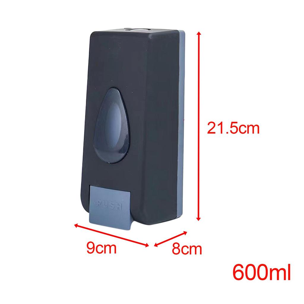 Manual Soap Dispenser Wall Mounted Soap Dispenser, Commercial Hand Dispenser for Bathroom, Kitchen, Hotel