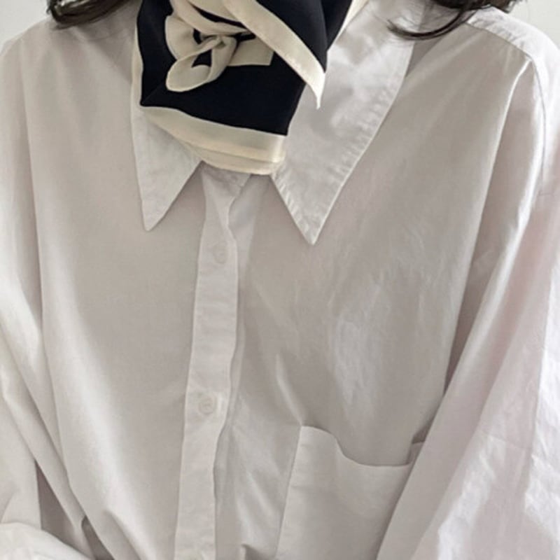 Oar Classic Twill Silk Scarf [Black]