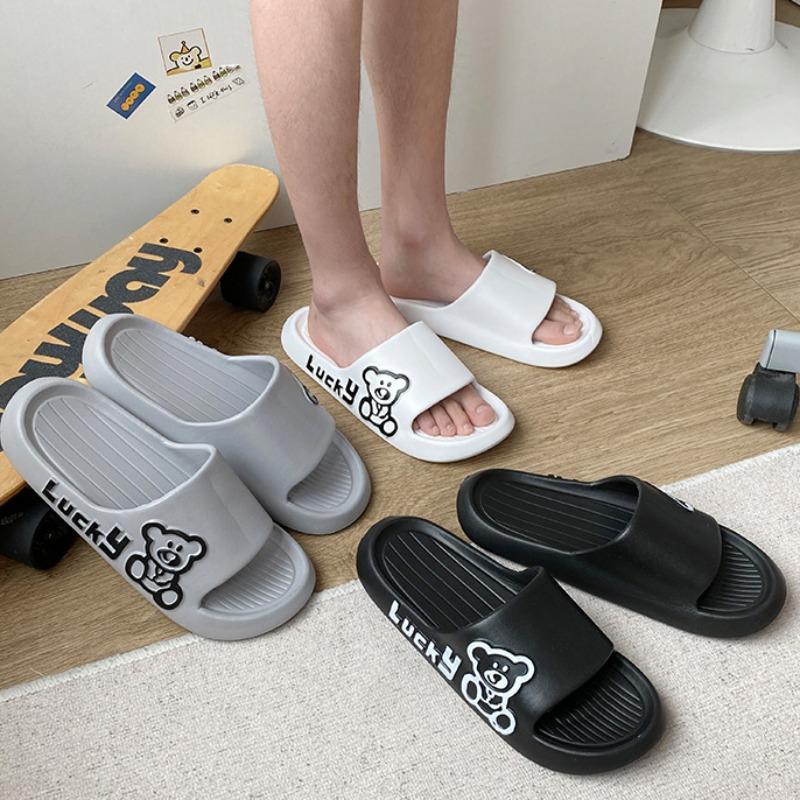 EVA Slippers Couple Summer Home Thick Soft Bottom Sandals Men and Women Indoor Bathing Anti-slip Slippers
