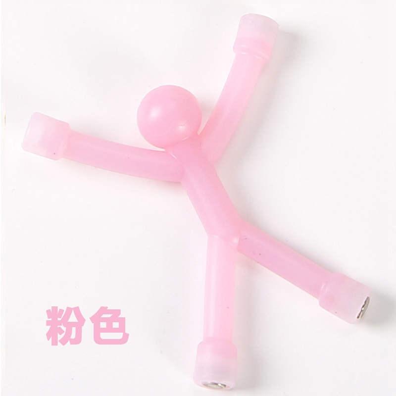 Magnetic Villain Soft Glue Creative Hook Refrigerator Sticker Novel Wall Climbing Transparent Magnet Villain Toys