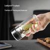 Fuguang G2412 Double-Layer Glass Water Bottle