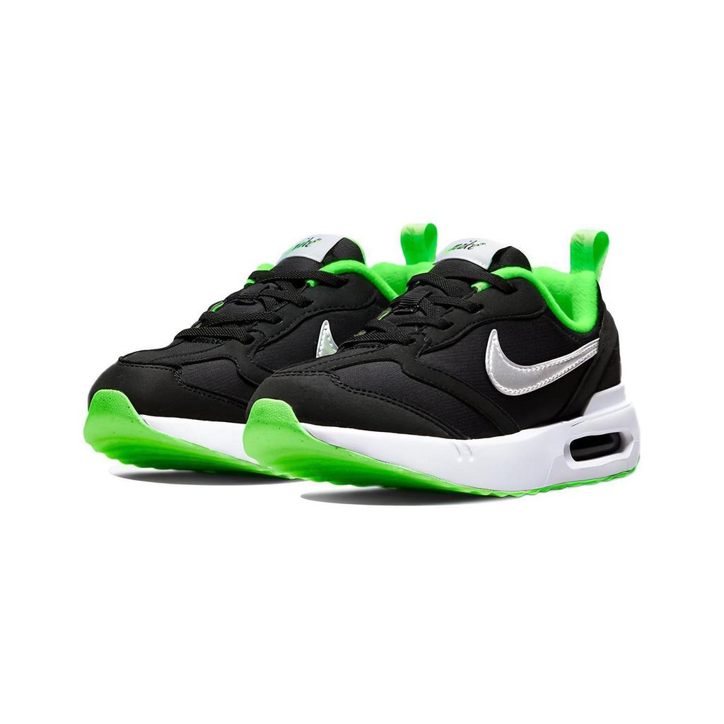 Nike Air Max Dawn Recyclable Material Low Top Kids Lifestyle Shoes Black Green Kids' DC9318-001