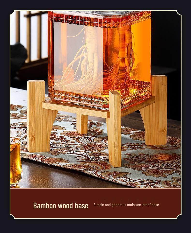 Sealed Sparkling Wine Bottle with Faucet - Household Ginseng Wine Jar & Baijiu Container