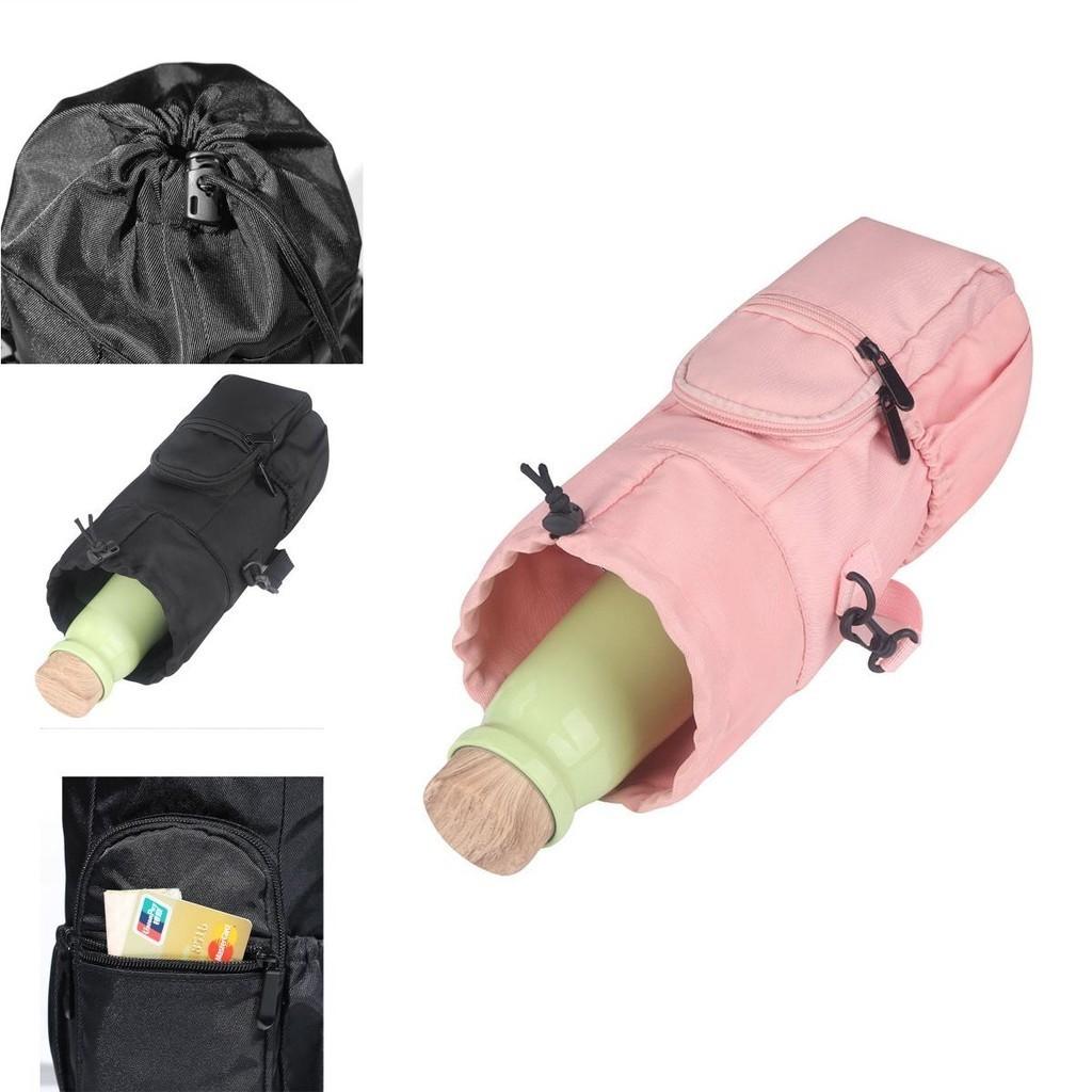 Water Bottle Carrier Bag Oxford Material Convenient And Portable Perfect For Walking And Hiking Green