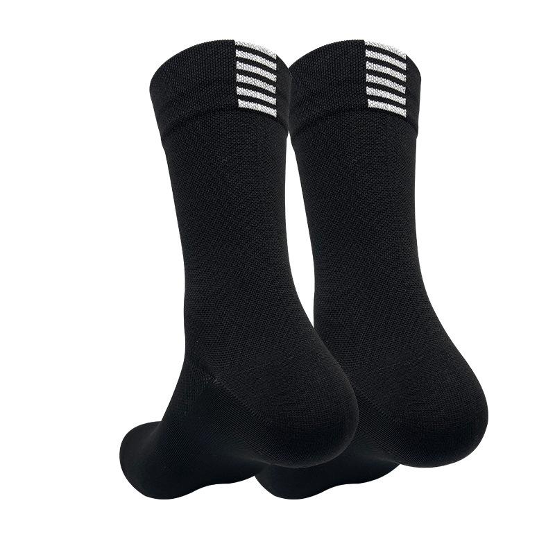 Chaussettes de Sport Hautes pour Genoux Séchage Rapide Durables Confortables Chaussettes pour Vélo Course à Pied Professionnelles Respirantes Chaussettes d'Extérieur pour Vélo