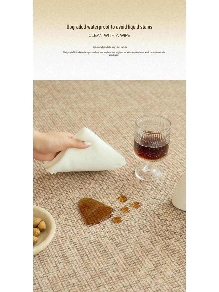 2025 Modern Chinese-style Living Room Carpet - Dirt-Resistant, Easy Care, Waterproof, Anti-Fouling, Thickened for Coffee Table/Sofa