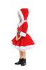 JUNDOMECY Santa Cosplay Costume for Cute Christmas Santa Claus Hooded Perfect for New Cultural and School Festivals L Girls, Costume, Outfit, Kids'
