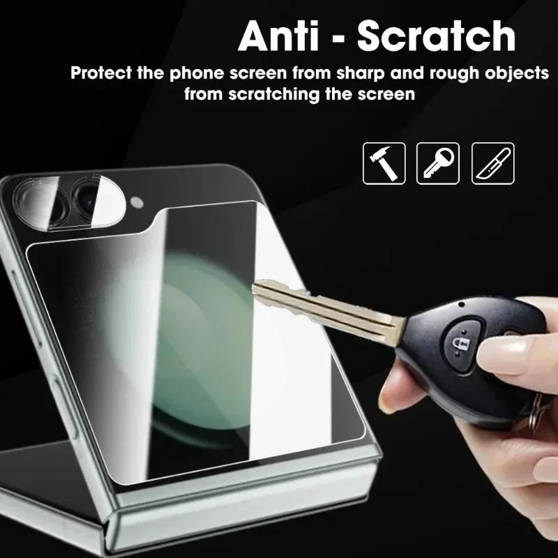 Flip 7 Full Coverage Inner Hydrogel Film for Samsung Galaxy Z Flip 7 Flip 6 5 Tempered Glass Screen Protectors Camera Lens Films