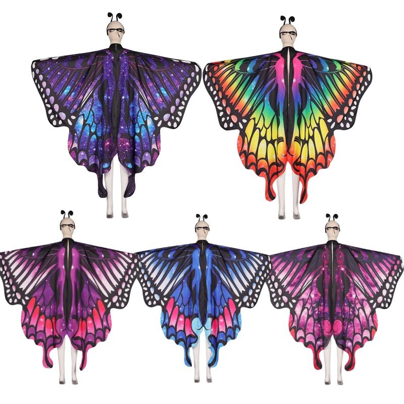 Sweet Dada New Arrival Butterfly Cape In Polyester For Cosplay And Dance Available In Multiple Colors Characters)
