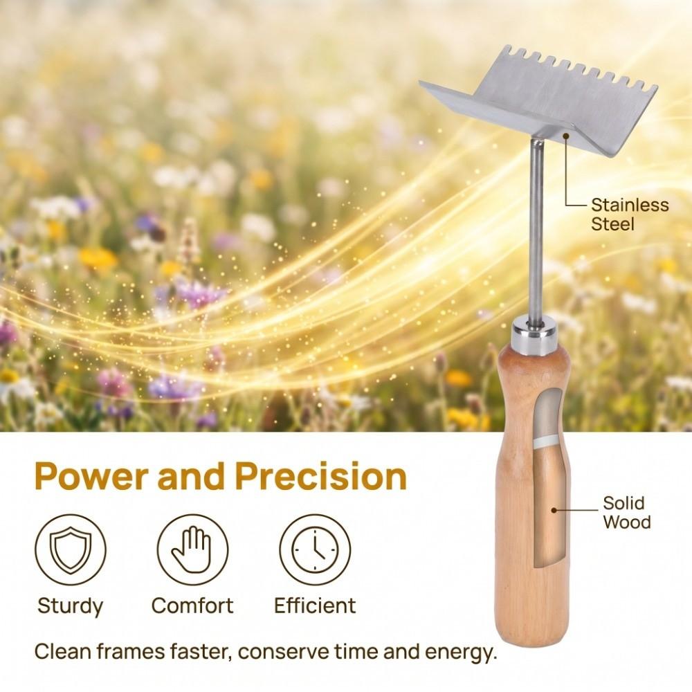 Steady Queen Bee Excluder Durable Honey Scraper Shovel Beehive Frame Shovel Frame Cleaning