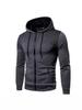 Men's Casual Sports Fitness Zip-Up Hoodie Jacket for Autumn and Winter