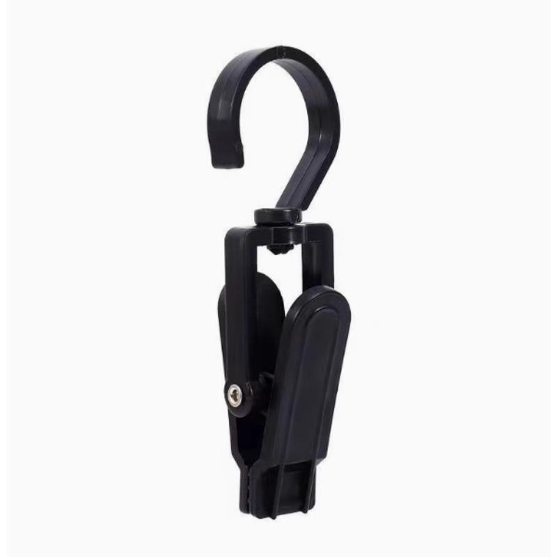 

Plastic Multi-functional Rotatable Coat and Hat Clips Display Clips Curtain Rod ClipsSock ClipsTrouser Clips Windproof Hooks чорний