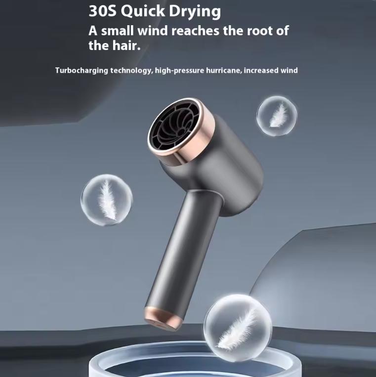 USB Charging Cordless Hair Dryer Travel Wireless Hair Dryer Home Rechargeable/Plug-In Negative Ion Hair Cold Portable Dormito