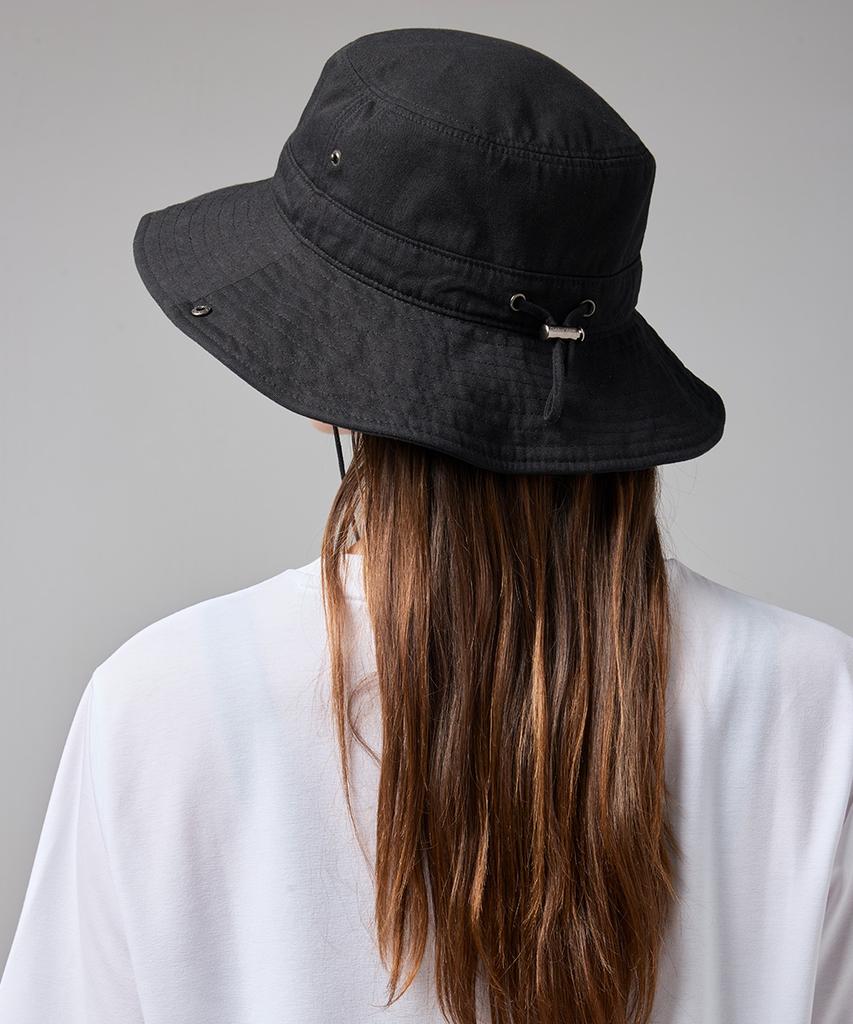 Ausdoeoboiseu Ov Logo Cotton Bucket Hat (Black)