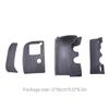 4-in-1 Körper Gummihülle + Klebeband Inklusive Daumengriff Gummiabdeckung Seite Unterseite Hülle Haut für D800 DSLR Kamera