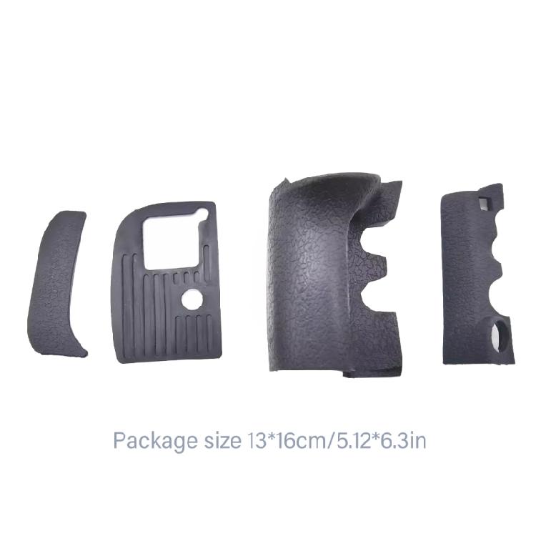 4-in-1 Körper Gummihülle + Klebeband Inklusive Daumengriff Gummiabdeckung Seite Unterseite Hülle Haut für D800 DSLR Kamera