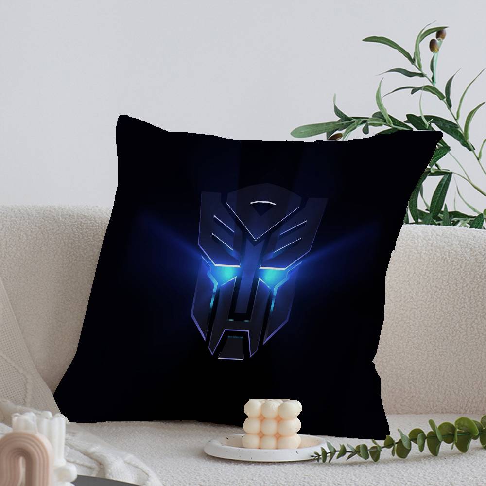 T-Transformers Maple Design Cushion Cover Happy Autumn Harvest Decor Holiday Decorati Pillow Cover