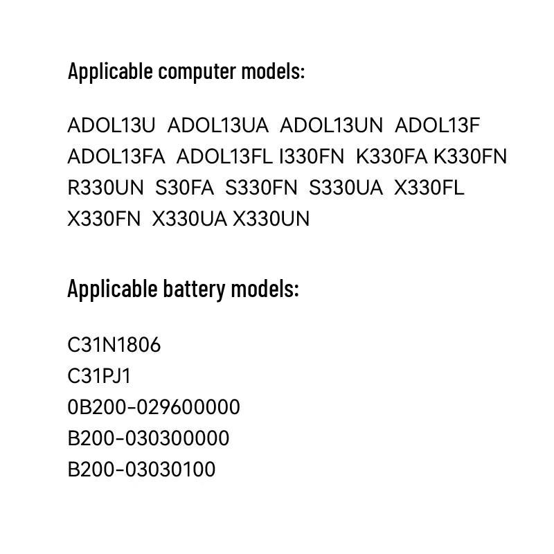 Llano Replacement Laptop Battery for Asus a-bean 13 & X330 Series