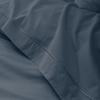Drap plat percale de coton peigné "Julian" toutes dimensions Coton Pur - Julian Bleu Encre - 270 x 300 cm pour lit King size
