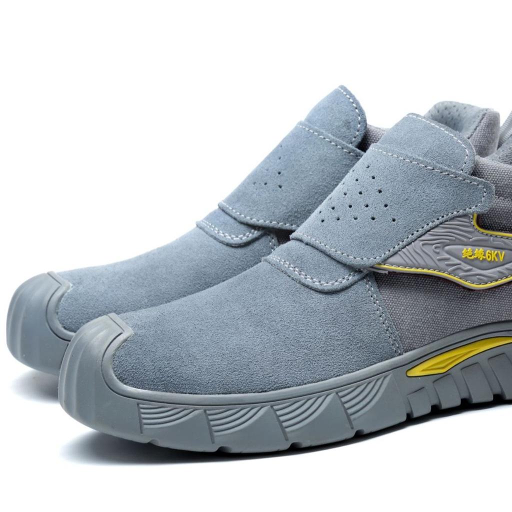 Geschweißte Arbeitsschuhe mit Überzug Herren Schöpfkelle Bruchsicher und Durchstichfest Modische Schutzschuhe