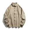 Frühling Herbst Herren Baumwolle Casual Shirts Hohe Qualität Einfarbig Drehen Unten Kragen Lose Mode Jugendliche Vitalität Shirts Männer
