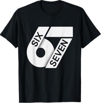 Fun Six Seven 6 7 Meme Design T-Shirt
