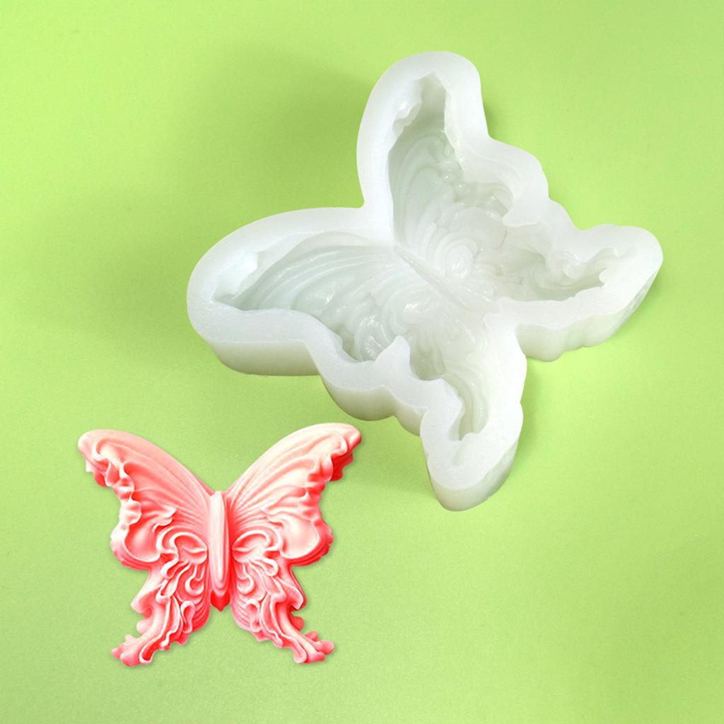 3D Butterfly Silicone Candle Molds for Epoxy Resin Candle Making Fondant Silicone Molds for Chocolate Cake Baking