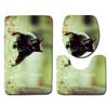 Toilet Three-Piece Floor Mat, Bathroom Three-Piece Carpet Doormat