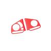 Steering Wheel Switch Button Trim For Honda Civic 2016-21 10th Red Carbon Fiber